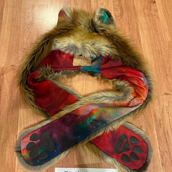 SpiritHoods Accessories - Spirithood Red Fox Blackmilk collab Galaxy Print 2015-16 Collectors Edition